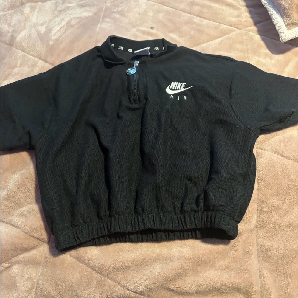Nike Black Air Half-Zip Cropped Jacket